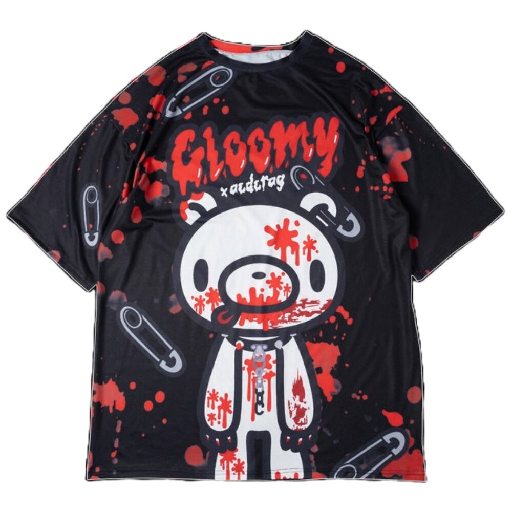 NEW ACDC RAG X Gloomy Bear Dark Gloomy Oversized Tee